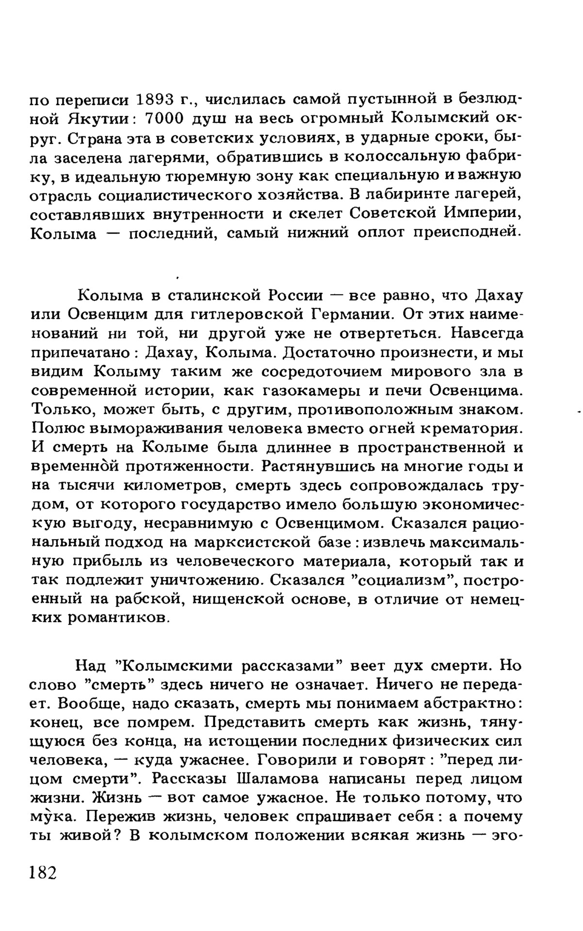 Andrei Sinyavsky. Crosssection of the Material