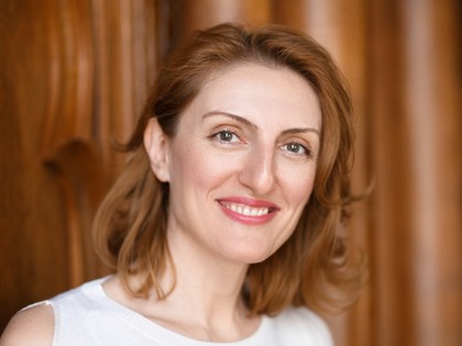 Narine Abgaryan. "To Go on Living," with the author and translator