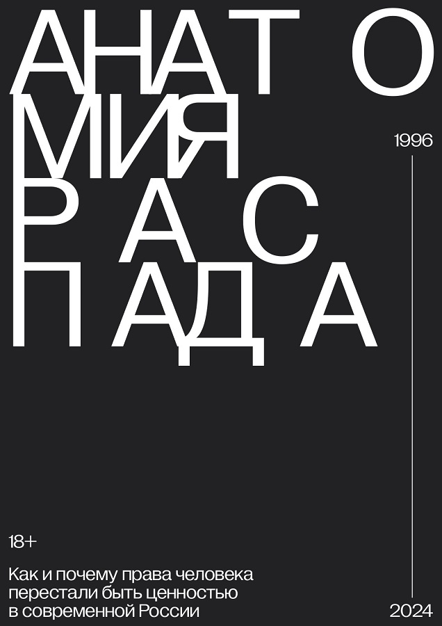Anatomiia raspada. Kak i pochemu prava cheloveka perestali byt’ tsennost’iu v sovremennoi Rossii Анатомия распада. Как и почему права человека перестали быть ценностью в современной России