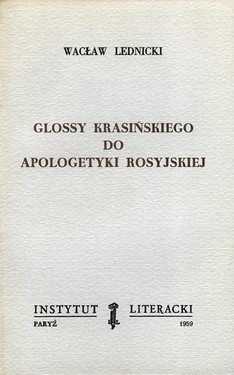 Krasinski's Glossy to Russian Apologetics
