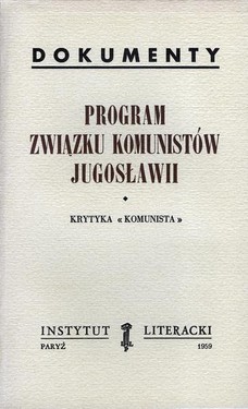 The program of the Union of Communists of Yugoslavia. Criticism of "communist".